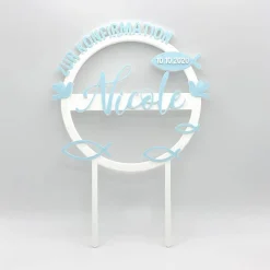 Best Kuchen Topper zur Konfirmation - personalisiert mit Namen & Datum Tortendekoration