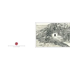 Glückwunschkarten|Malerei & Digital-Art - Ulrike Kröll Kunst–Doppelkarte - „Agios – Pavlos – Bucht (Rhodos)“ – bewusst ohne Textvorgabe - Design Ulrike Kröll.