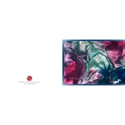 Sale Kunst–Doppelkarte - „Blühender Rosenstrauch“ - bewusst ohne Textvorgabe - Design Ulrike Kröll. Glückwunschkarten