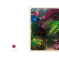 Glückwunschkarten|Malerei & Digital-Art - Ulrike Kröll Kunst–Doppelkarte - „Blick in die Tiefe“ - bewusst ohne Textvorgabe - Design  Ulrike Kröll.