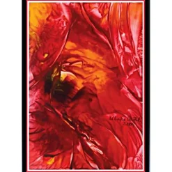 Glückwunschkarten|Malerei & Digital-Art - Ulrike Kröll Kunst–Doppelkarte - „Blütenblätter im Wind“ - bewusst ohne Textvorgabe - Design  Ulrike Kröll.