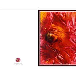 Glückwunschkarten|Malerei & Digital-Art - Ulrike Kröll Kunst–Doppelkarte - „Blütenblätter im Wind“ - bewusst ohne Textvorgabe - Design  Ulrike Kröll.