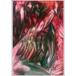 Glückwunschkarten|Malerei & Digital-Art - Ulrike Kröll Kunst–Doppelkarte - „Blumen abstrakt“ - bewusst ohne Textvorgabe - Design  Ulrike Kröll.