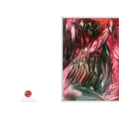 Glückwunschkarten|Malerei & Digital-Art - Ulrike Kröll Kunst–Doppelkarte - „Blumen abstrakt“ - bewusst ohne Textvorgabe - Design  Ulrike Kröll.