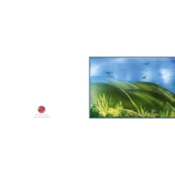 Outlet Kunst–Doppelkarte - „Die Ruhe der Weite“ - bewusst ohne Textvorgabe - Design  Ulrike Kröll Glückwunschkarten