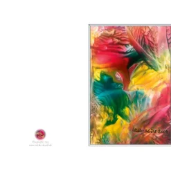 Glückwunschkarten|Malerei & Digital-Art - Ulrike Kröll Kunst–Doppelkarte - „Frühlingserwachen“ - bewusst ohne Textvorgabe - Design  Ulrike Kröll