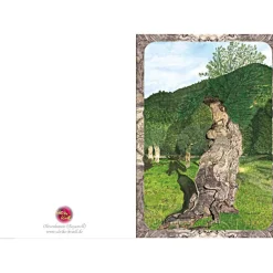 Sale Kunst–Doppelkarte - „Iberischer Olivenbaum“ - bewusst ohne Textvorgabe - Design Ulrike Kröll. Glückwunschkarten