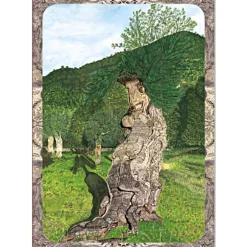 Sale Kunst–Doppelkarte - „Iberischer Olivenbaum“ - bewusst ohne Textvorgabe - Design Ulrike Kröll. Glückwunschkarten