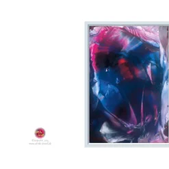 Discount Kunst–Doppelkarte - „Liebenswertes Höhlenwesen“ - bewusst ohne Textvorgabe - Design  Ulrike Kröll. Glückwunschkarten