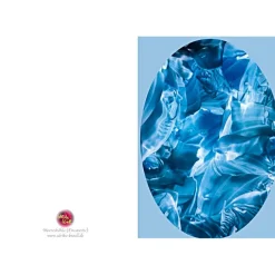 Glückwunschkarten|Malerei & Digital-Art - Ulrike Kröll Kunst–Doppelkarte - „Meereshöhle“ - bewusst ohne Textvorgabe - Design  Ulrike Kröll.