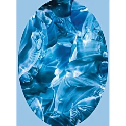 Glückwunschkarten|Malerei & Digital-Art - Ulrike Kröll Kunst–Doppelkarte - „Meereshöhle“ - bewusst ohne Textvorgabe - Design  Ulrike Kröll.