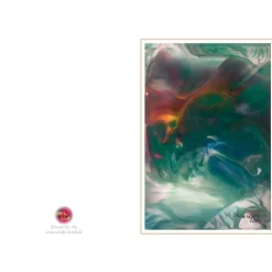 Sale Kunst–Doppelkarte - „Tosende See“ - bewusst ohne Textvorgabe - Design  Ulrike Kröll. Glückwunschkarten