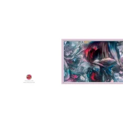 Sale Kunst–Doppelkarte - „Tropfsteinhöhle“ - bewusst ohne Textvorgabe - Design  Ulrike Kröll Glückwunschkarten