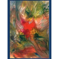 Clearance Kunst–Doppelkarte - „Vom Winde verweht“ - bewusst ohne Textvorgabe - Design  Ulrike Kröll. Glückwunschkarten