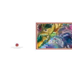 Discount Kunst–Doppelkarte - „Zauberwald 1“ - bewusst ohne Textvorgabe - Design  Ulrike Kröll. Glückwunschkarten