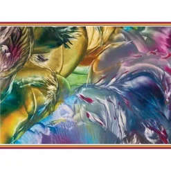 Discount Kunst–Doppelkarte - „Zauberwald 1“ - bewusst ohne Textvorgabe - Design  Ulrike Kröll. Glückwunschkarten