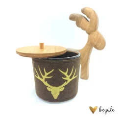 Geschenkverpackungen|beijule Kunststoffdose mit Filzbanderole