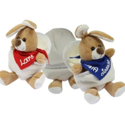 Best Kuschelhase mit Namen - Kuscheltier Hase personalisiert -Kuscheltier mit Wunschbeschriftung- Ostergeschenk Geschenk Osterhasen
