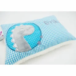 Best Kuschelkissen Dino Dinosaurier Wunschnamen Taufkissen Geburtskissen - Schmusekissen Kissen mit Namen Gastgeschenke