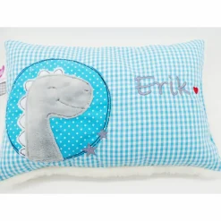 Best Kuschelkissen Dino Dinosaurier Wunschnamen Taufkissen Geburtskissen - Schmusekissen Kissen mit Namen Gastgeschenke