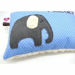 Best Kuschelkissen Elefant Elefanten Wunschnamen Taufkissen Geburtskissen - Schmusekissen Kissen mit Namen Gastgeschenke