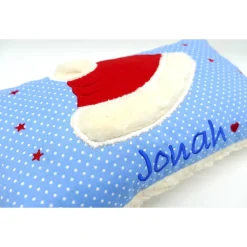 Sale Kuschelkissen Weihnachtsmütze Nikolausmütze Nikolaus - Weihnachten- Geburtskissen - Kissen mit Namen Weihnachtsgeschenke