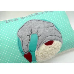 Best Kuschelkissen Wichtel Tomte Zwerg Rentier Rednose Elch Reh Rudolph Nikolaus - Weihnachten- Kissen mit Namen Weihnachtsdeko