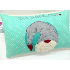 Best Kuschelkissen Wichtel Tomte Zwerg Rentier Rednose Elch Reh Rudolph Nikolaus - Weihnachten- Kissen mit Namen Weihnachtsdeko
