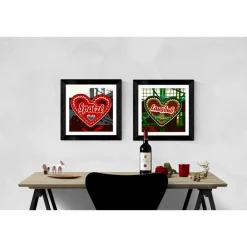 Accessoires|ANNblick Fotokunst by Ann LAUSBUB Herz Grün Oktoberfest Lebkuchenherz Fotografie Pop Art Print Kunstdruck Geschenk für ihn // 13 x 13 cm // 20 x 20 cm // 30 x 30 cm