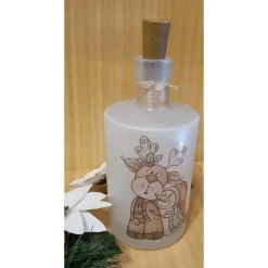 Kerzen & Beleuchtung|Wunderbar und Kunterbunt LED Flasche "Rentier und Schneemann"
