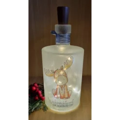 Kerzen & Beleuchtung|Wunderbar und Kunterbunt LED Flasche "Weihnachts Elch"
