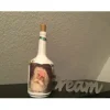 Kerzen & Beleuchtung|DekoatelierBerlin Leuchtflasche Weihnachten Dekoflasche upcycling  Unikat - Weihnachtsmann