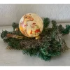 Kerzen & Beleuchtung|DekoatelierBerlin Leuchtkugel 12 cm  Einzigartig Geschenk  upcycling  Unikat - Rentier mit Weihnachtsmann