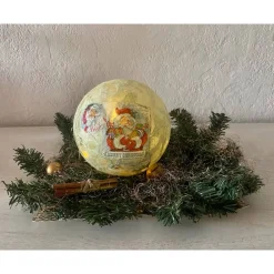 Kerzen & Beleuchtung|DekoatelierBerlin Leuchtkugel 14 cm mint  Einzigartig  Geschenk  upcycling  Unikat - Weihnachtsmann