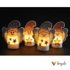 Kerzen & Beleuchtung|beijule Lichterwichtel Päärchen (2 Stück) - Stickfarbe individualisierbar