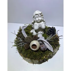 New Liebevolles Grabgesteck Grabschmuck Grabdeko Gedenksteine