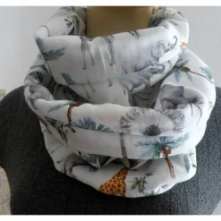 Accessoires|Marja's bunte Maschen Loopschal / Loop / Schal /  Safari -  Style " Wild and Free " / Musselin Double Gauze glatt