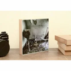 Gastgeschenke|BildArt Lost place Fotografie altes Kleid in verlassener Villa Foto auf Holz 13x13 Holzbild Wandbild Dekoration Geschenk für ihn Geschenkidee