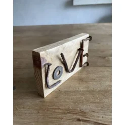 Sale Love kleines Holzschild mit Botschaft, Upcycling, Spruchschild, kleines Geschenk Geschenke
