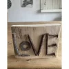 Geschenke|Schlüter Home Design Love kleines Holzschild mit Botschaft, Upcycling, Spruchschild, kleines Geschenk