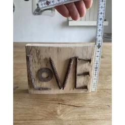 Geschenke|Schlüter Home Design Love kleines Holzschild mit Botschaft, Upcycling, Spruchschild, kleines Geschenk