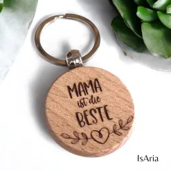 Hot Mama ist die Beste - Holz Schlüsselanhänger/personalisiert/Muttertag Accessoires