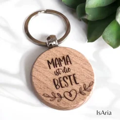 Hot Mama ist die Beste - Holz Schlüsselanhänger/personalisiert/Muttertag Accessoires