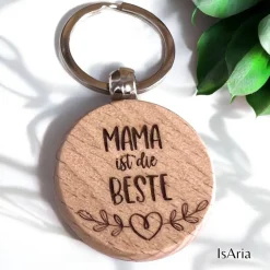 Hot Mama ist die Beste - Holz Schlüsselanhänger/personalisiert/Muttertag Accessoires