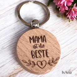 Hot Mama ist die Beste - Holz Schlüsselanhänger/personalisiert/Muttertag Accessoires