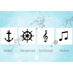 Bräutigam|Perlokraphy Manschettenknöpfe Rosegold maritim & musikalisch – Anker oder Noten – Geschenk für Bräutigam & Trauzeugen