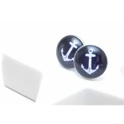 Bräutigam|Perlokraphy Manschettenknöpfe Rosegold maritim & musikalisch – Anker oder Noten – Geschenk für Bräutigam & Trauzeugen