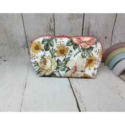 New Mappe/Kosmetiktasche Blumen retro in 3 Größen – Federmäppchen & Stiftetasche aus Kinder Federmäppchen