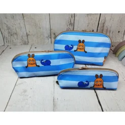 Best Mappe/Kosmetiktasche Sendung mit der Maus blau in 3 Größen – Federmäppchen & Stiftetasche aus Kinder Federmäppchen