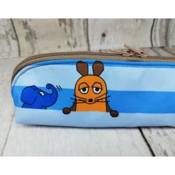 Best Mappe/Kosmetiktasche Sendung mit der Maus blau in 3 Größen – Federmäppchen & Stiftetasche aus Kinder Federmäppchen